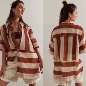 Free People We The Free Del Mar Cabana Shirt